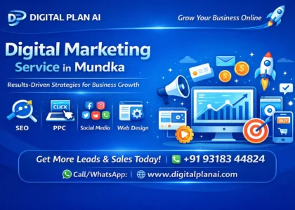Digital Marketing Service in Mundka by Digital Plan AI offering SEO, PPC, social media marketing and web design solutions.