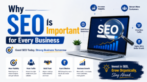 Why SEO is important for every business to increase online visibility, drive organic traffic, attract customers, and improve ROI.