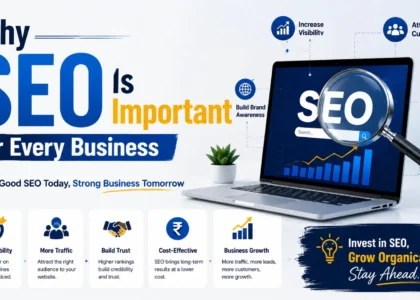 Why SEO is important for every business to increase online visibility, drive organic traffic, attract customers, and improve ROI.