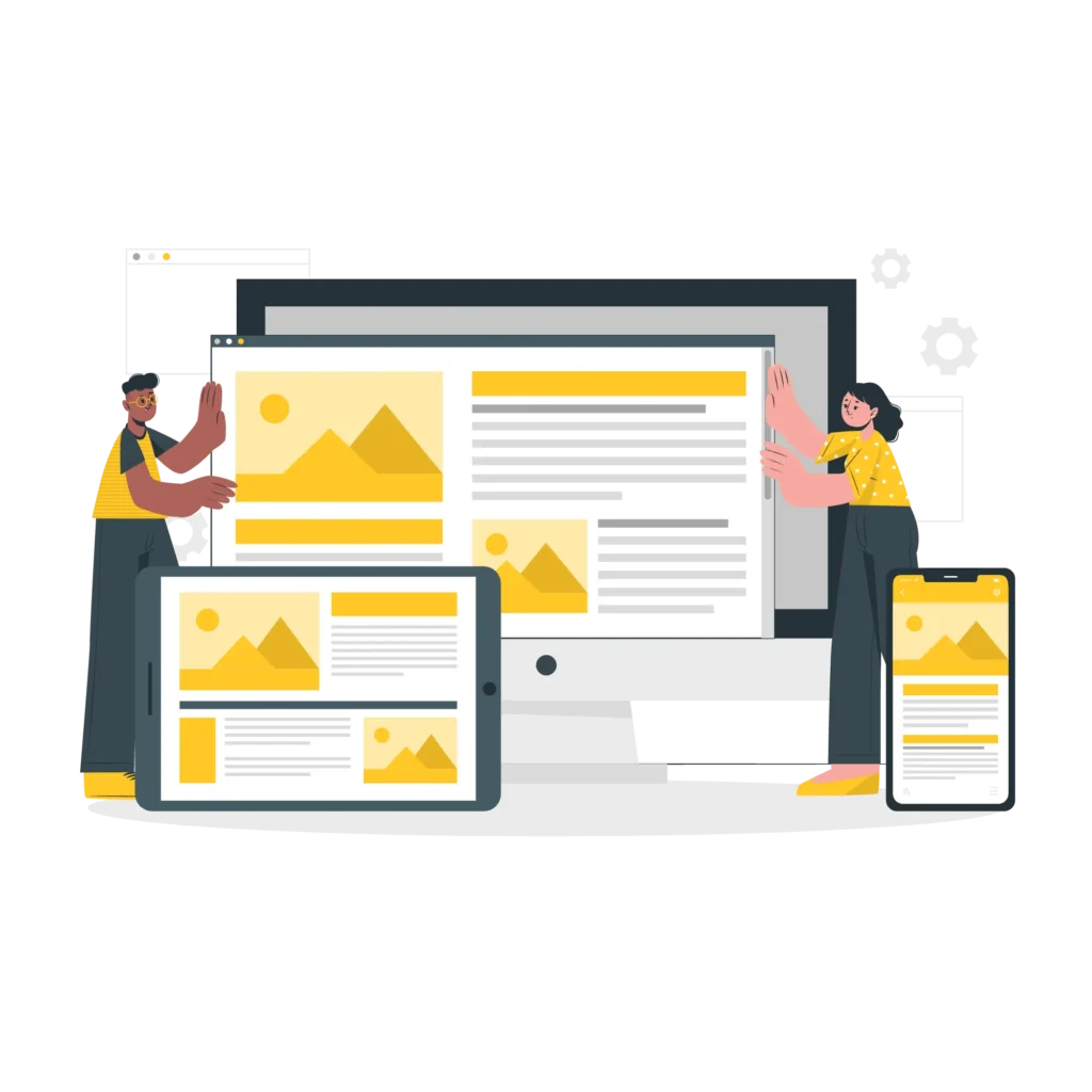 Responsive website design for mobile, tablet, and desktop users in Bahadurgarh